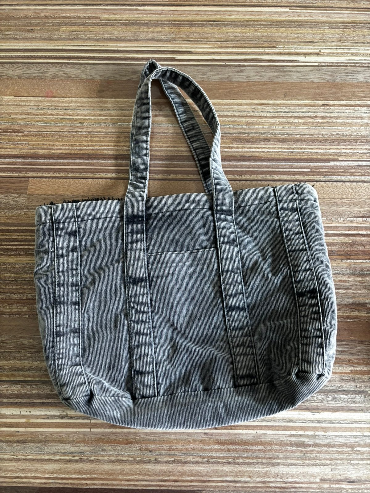 Zara grijze corduroy tote bag met zachte nepbont voering), Ophalen of Verzenden, Zo goed als nieuw, Grijs, Shopper