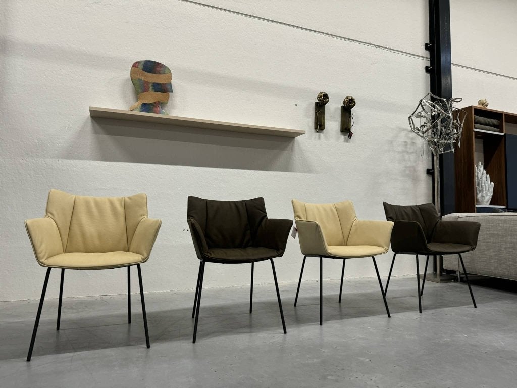 4 Nieuw Label van den Berg Gustav Eetkamerstoelen Stoel, Huis en Inrichting, Overige kleuren, Nieuw, Ophalen of Verzenden, Label