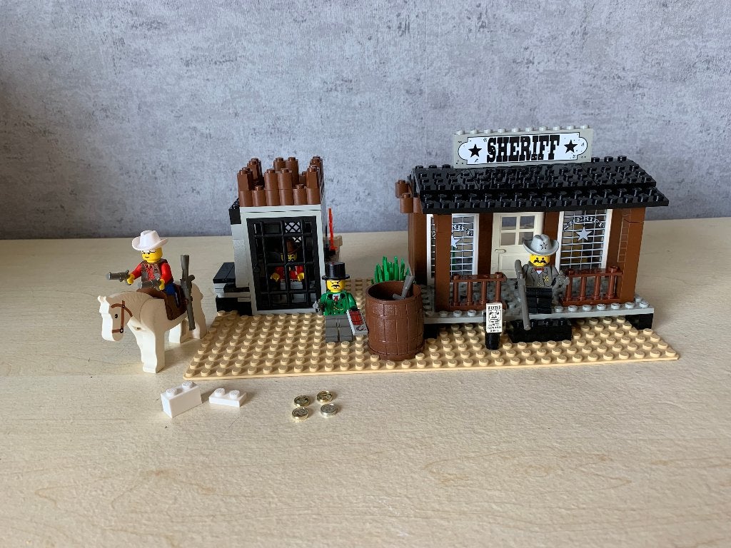 Lego Western 6755 Sheriff's Lock-Up, Compleet, Gebruikt, Overige thema's, Lego