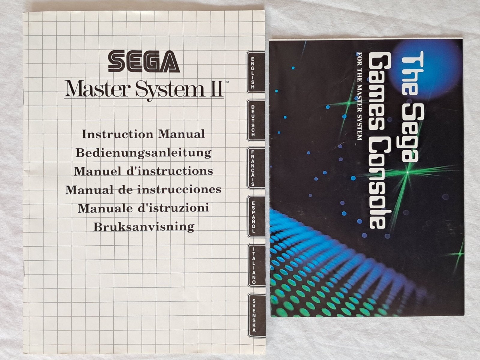 SEGA Master System II Handleiding / Manual + Games Poster, Spelcomputers en Games, Gebruikt, Eén computer, 2 spelers, Ophalen of Verzenden
