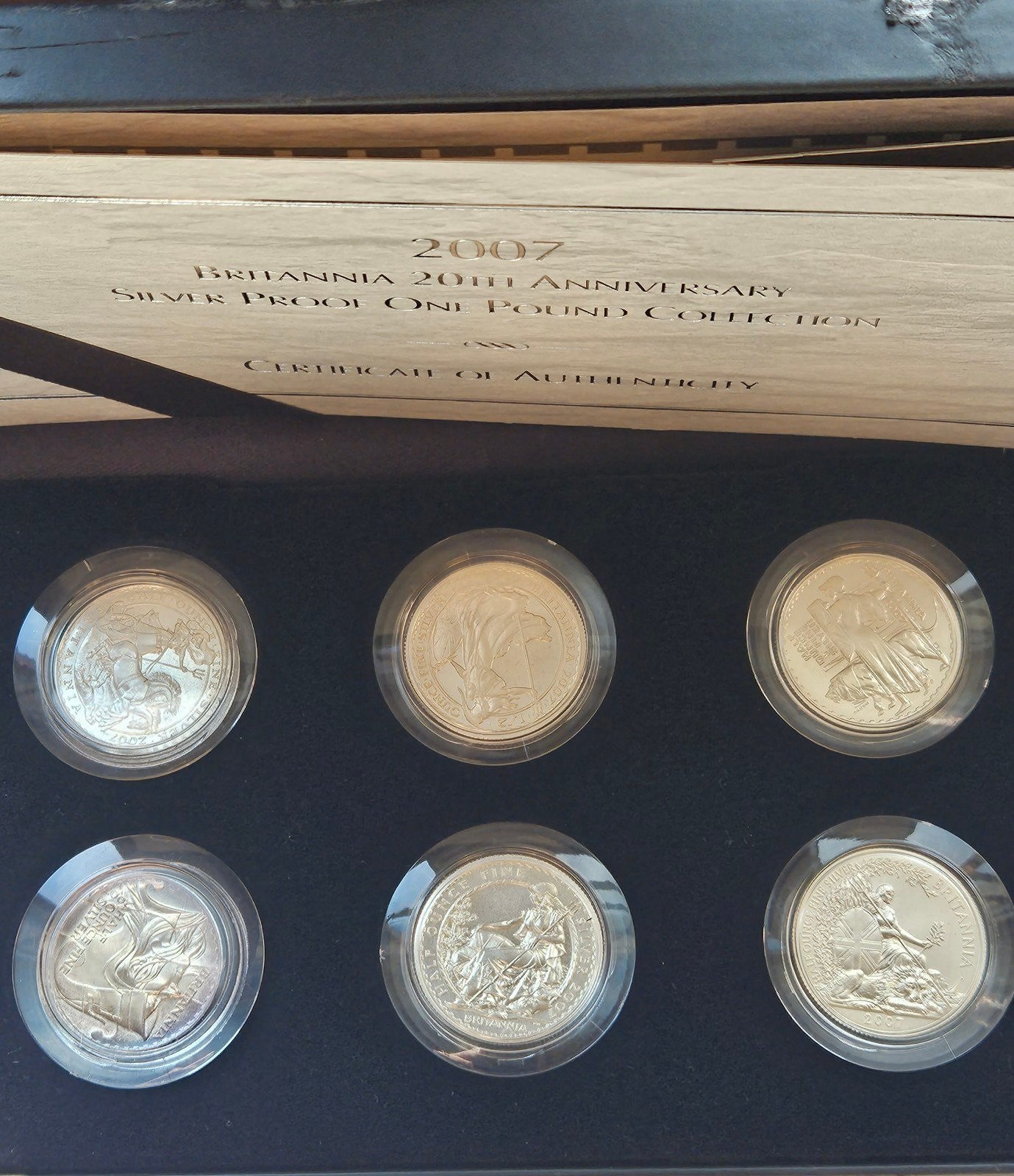 6x 1/2 ounce britannia, Ophalen of Verzenden, Vaticaanstad, Overige waardes, Zilver