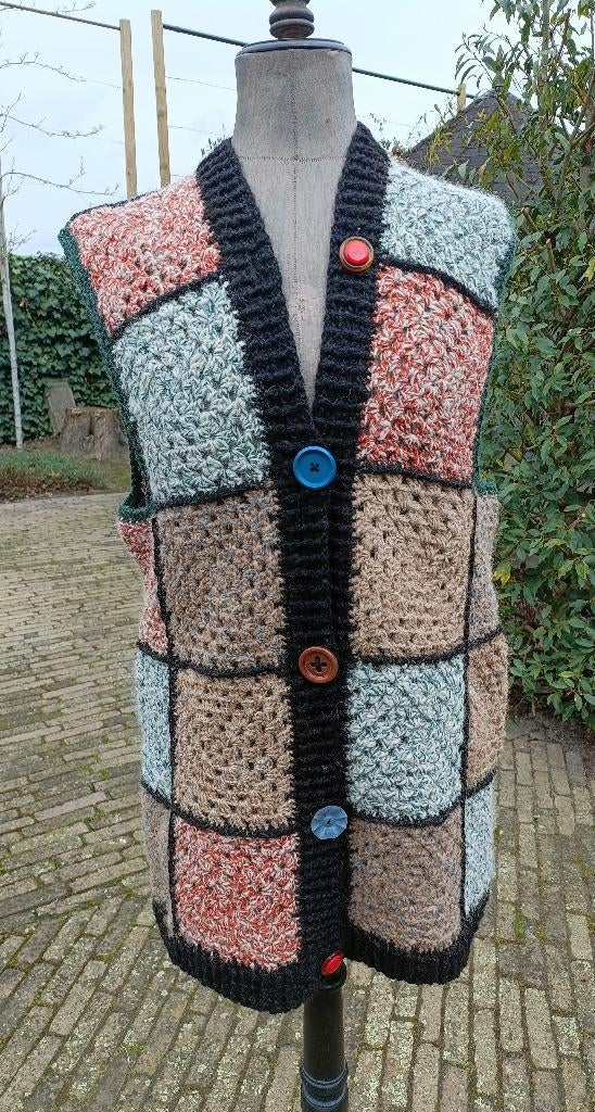 Mode tip: ALPACA WOLLEN lange spencer in granny stijl maat M, ARTESANAL, Ophalen of Verzenden, Nieuw, Maat 38/40 (M)