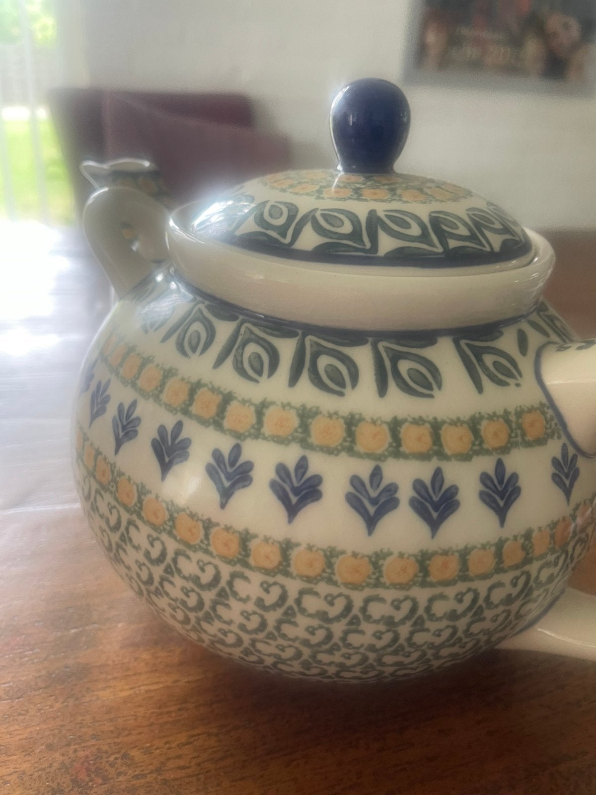 Grote theepot van Bunzulau, polen ., Overige merken, Ophalen of Verzenden, Zo goed als nieuw, Porselein