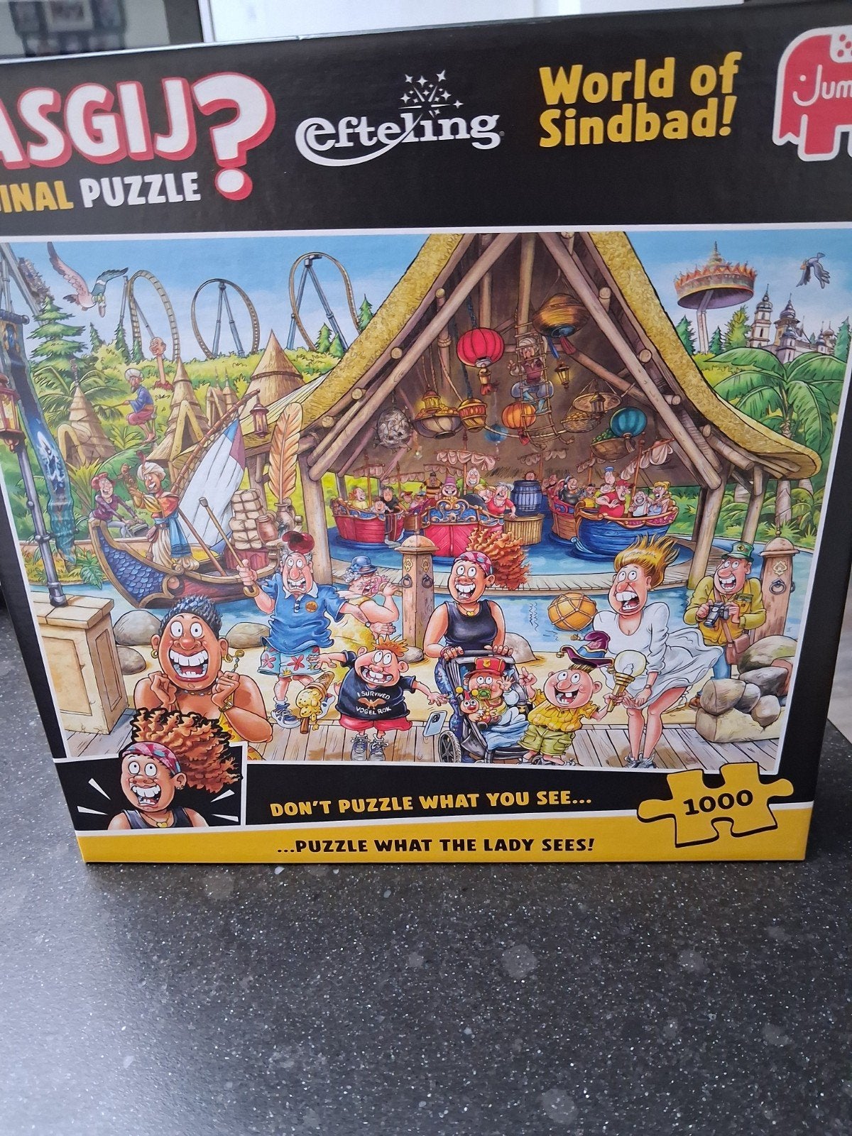 wasgij efteling world of sindbad, Ophalen of Verzenden, 500 t/m 1500 stukjes, Zo goed als nieuw