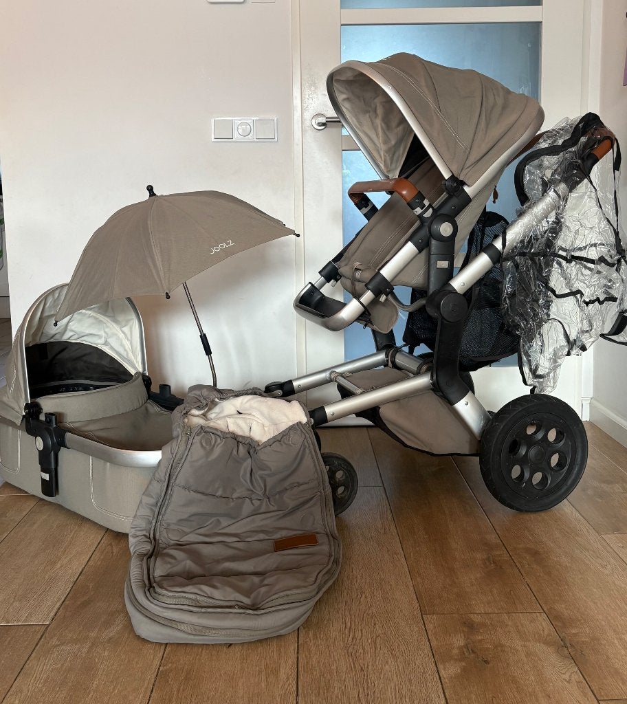 Joolz Day Kinderwagen Elephant Grey, Kinderen en Baby's, Kinderwagens en Combinaties, Gebruikt, Verstelbare duwstang, Combiwagen