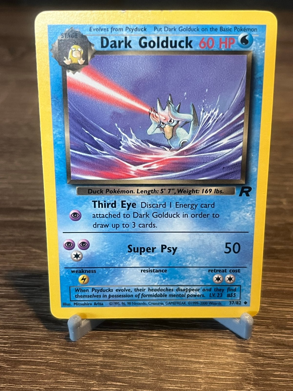 Dark Golduck (37/82) - Team Rocket - EX, Ophalen of Verzenden, Gebruikt, Losse kaart