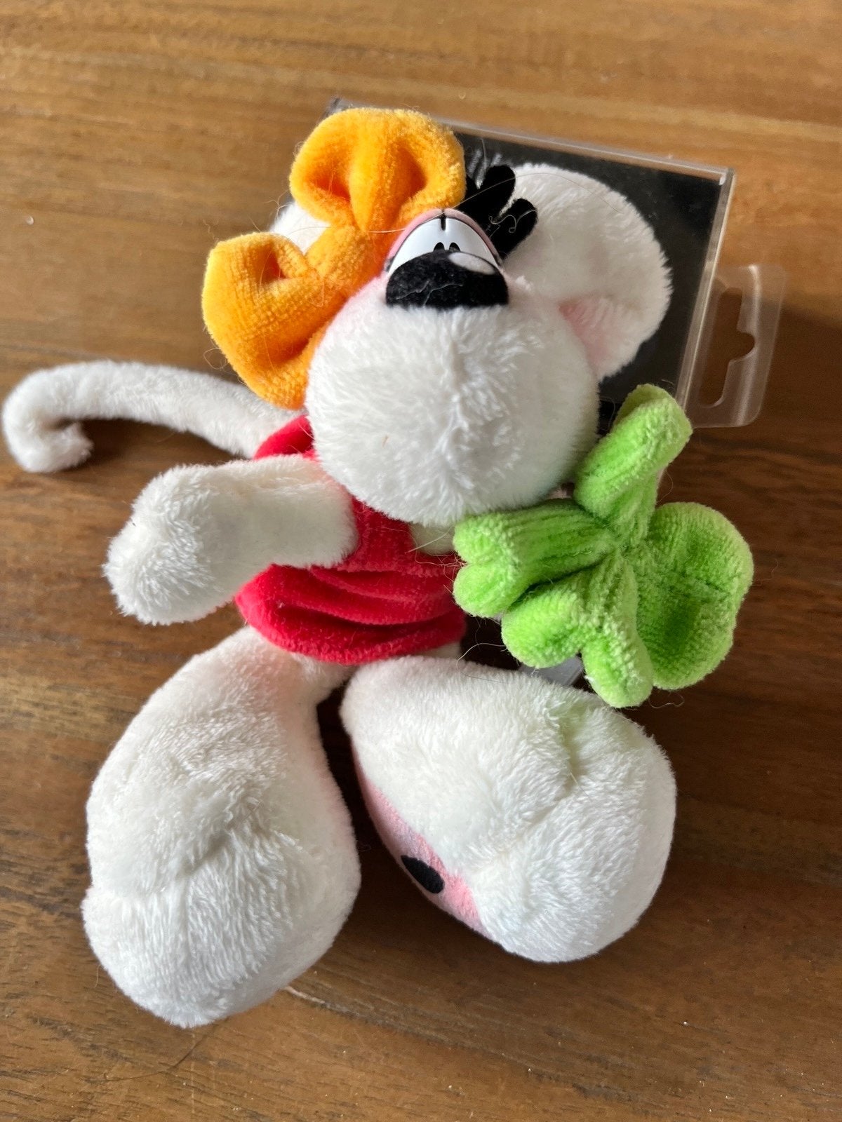 Diddl knuffeltje met klavertjevier - Zo goed als nieuw, Ophalen of Verzenden, Diddlina, Zo goed als nieuw, Knuffel
