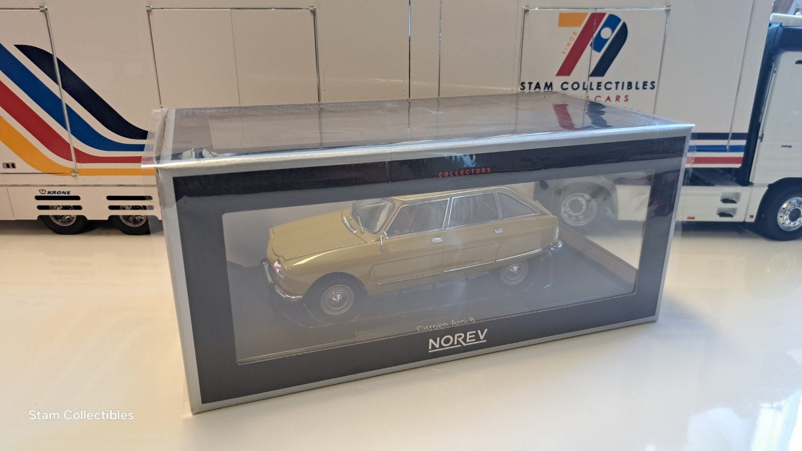 Norev Citroën Ami 8 Club Bouton D'or Yellow - 1969, Auto, Norev, Ophalen of Verzenden, Zo goed als nieuw