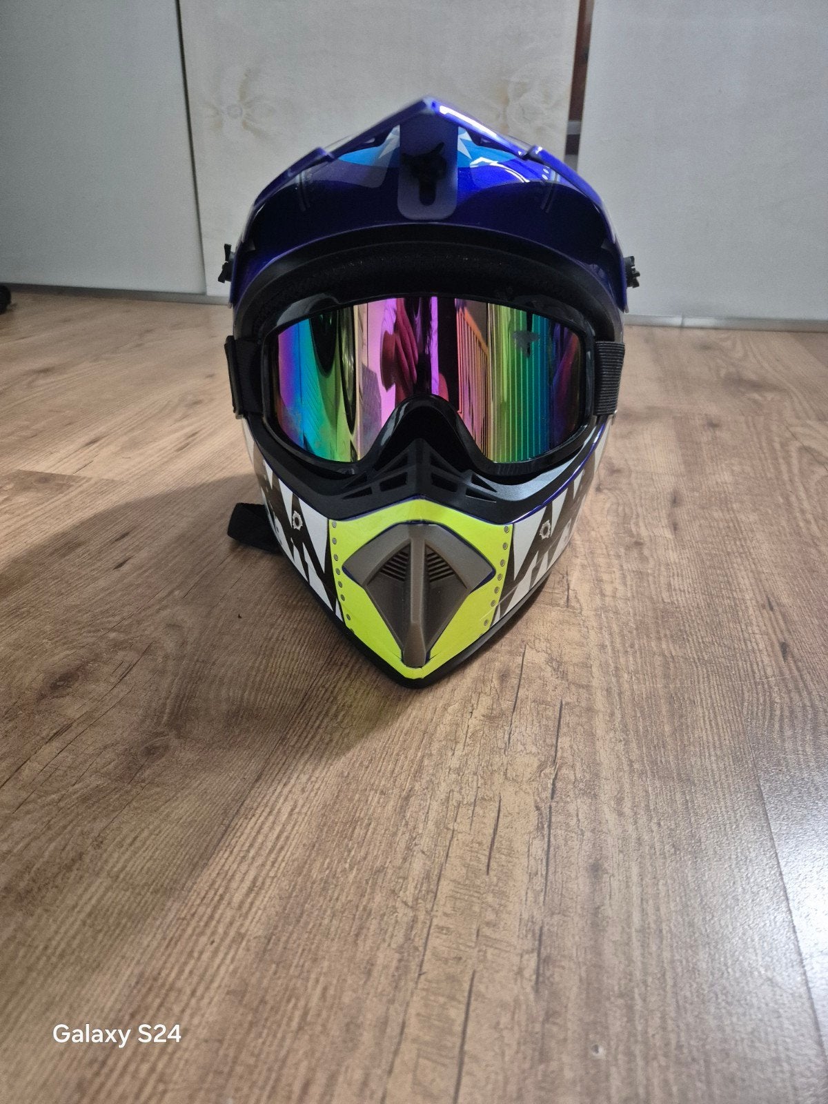 Offroadhelm voor kinderen met coole vliegtuigprint, Overige merken, Kinderen, Offroadhelm, Ophalen of Verzenden