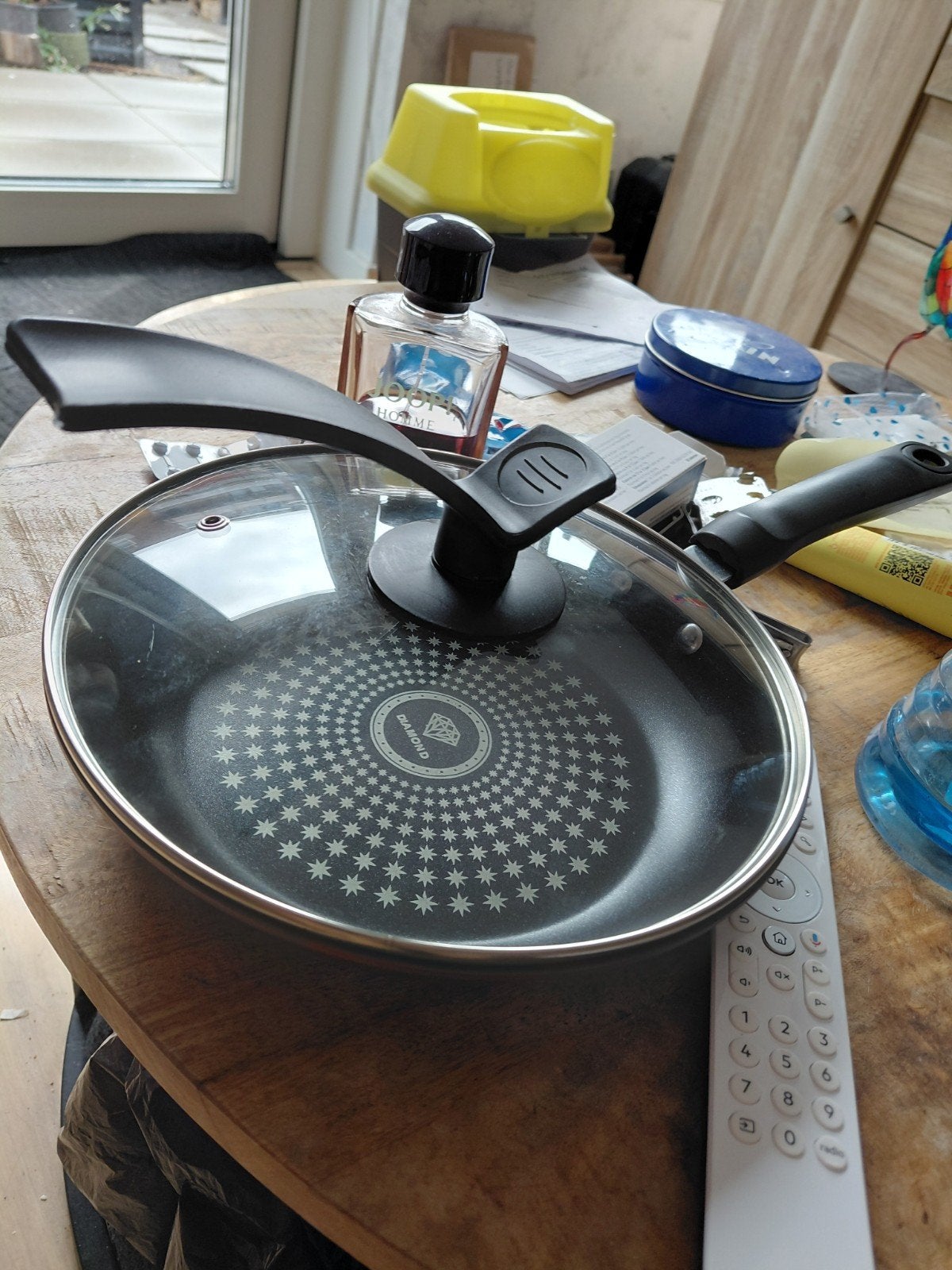 Diamond Koekenpan 23cm met Deksel, Huis en Inrichting, Koekenpan, Met deksel, Ophalen of Verzenden, Zo goed als nieuw