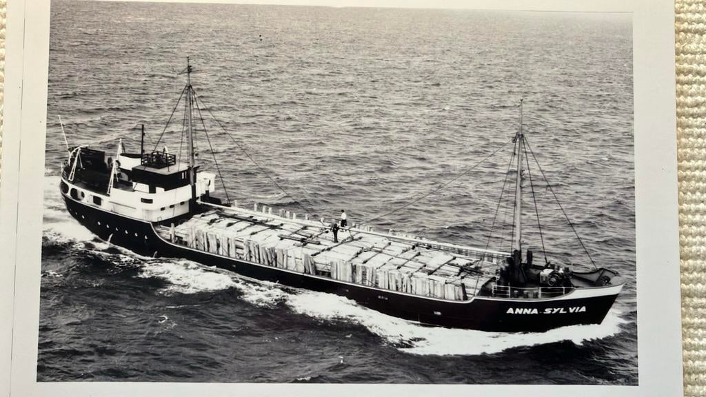 OSTENDIA  (Oostende thuishaven)  als ANNA SYLVIA (hout), Ophalen of Verzenden, Zo goed als nieuw, Kaart, Foto of Prent