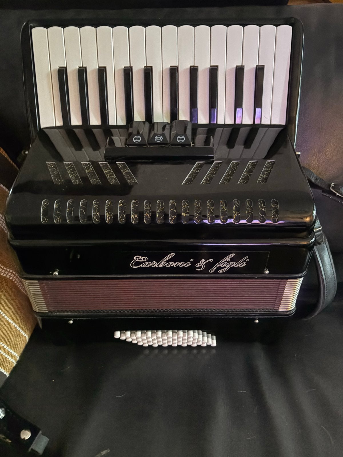 Carboni & Figli Accordeon - Zo goed als nieuw, Overige merken, Met riemen, Overige formaten, Zo goed als nieuw