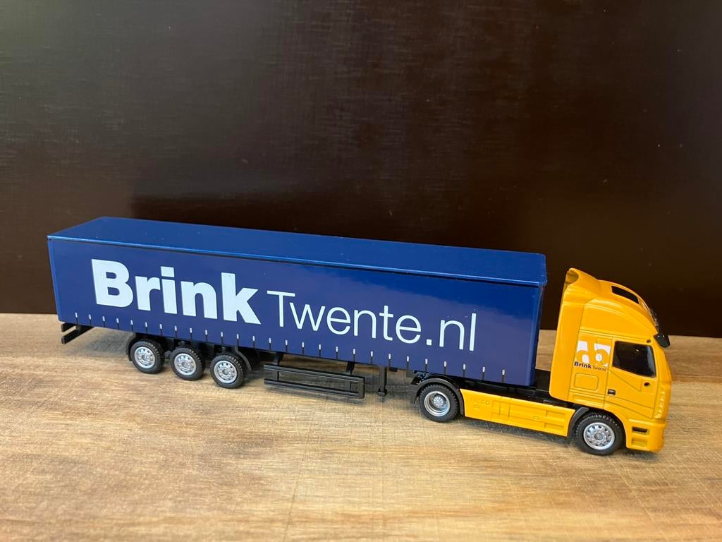 Promotoys WSI Iveco vrachtwagen Brink Twente nl, Hobby en Vrije tijd, Modelauto's | 1:87, Ophalen of Verzenden, Nieuw, Bus of Vrachtwagen