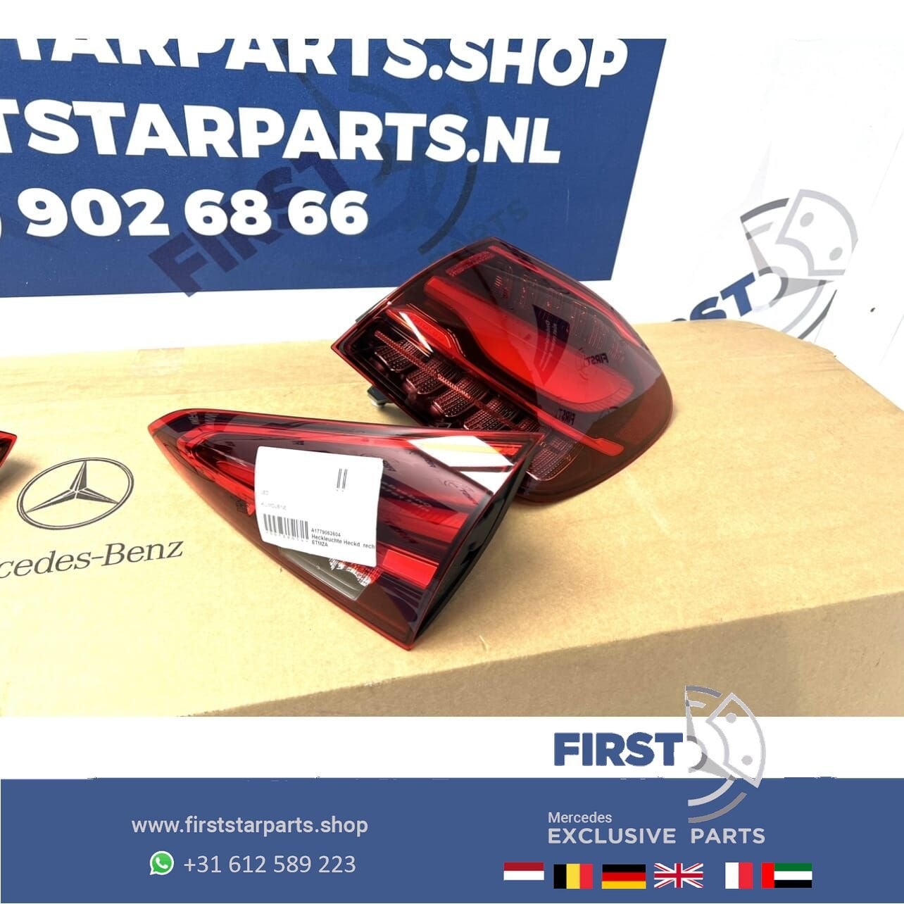 W177 A KLASSE FACELIFT A35 A45 A45s AMG ACHTERLICHT SET A177, Auto-onderdelen, Gebruikt, -, Voor, Ophalen of Verzenden