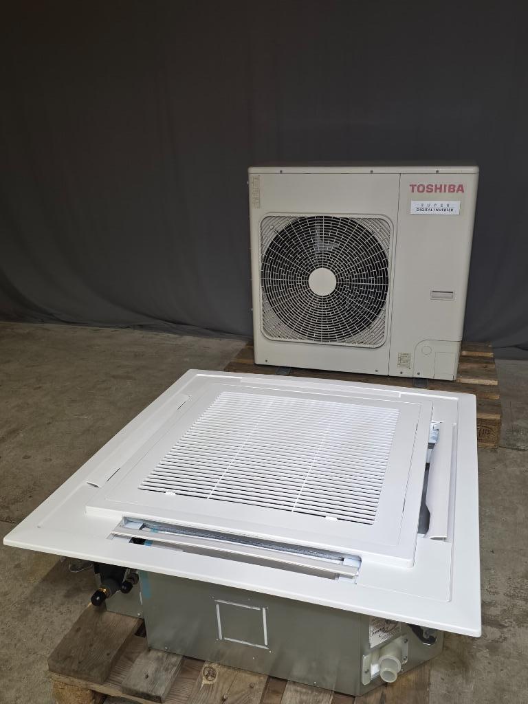 Toshiba RAV-SP804AT-E + RAV-SM804UTP-E cassette airco 7 kW, Koelen en Ontvochtigen, Timer, 3 snelheden of meer, Ophalen of Verzenden