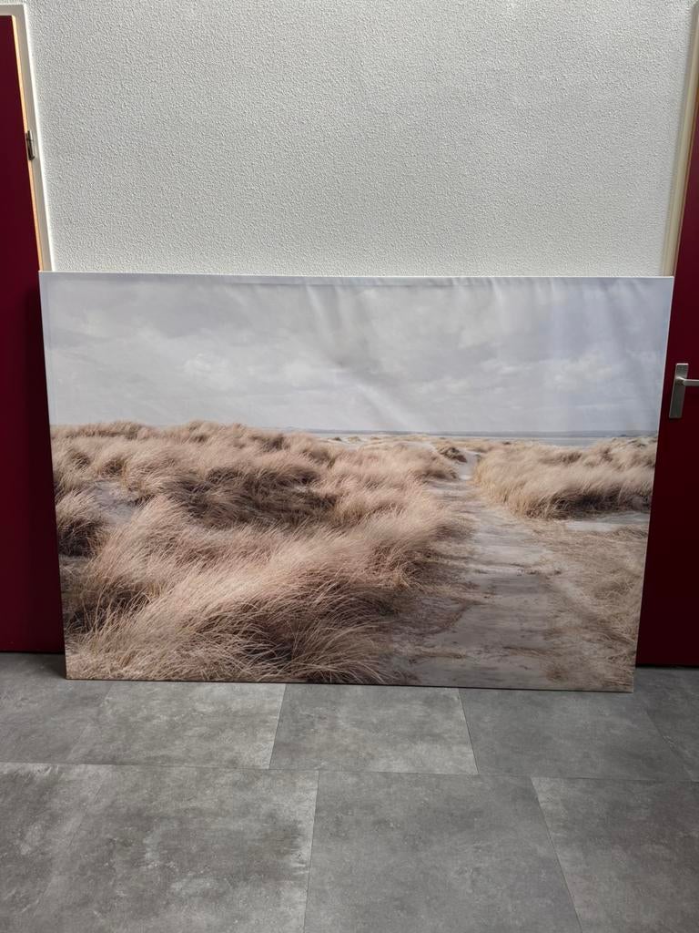 Grote poster met frame op canvasdoek van Ikea, Ophalen, Zo goed als nieuw, A1 t/m A3