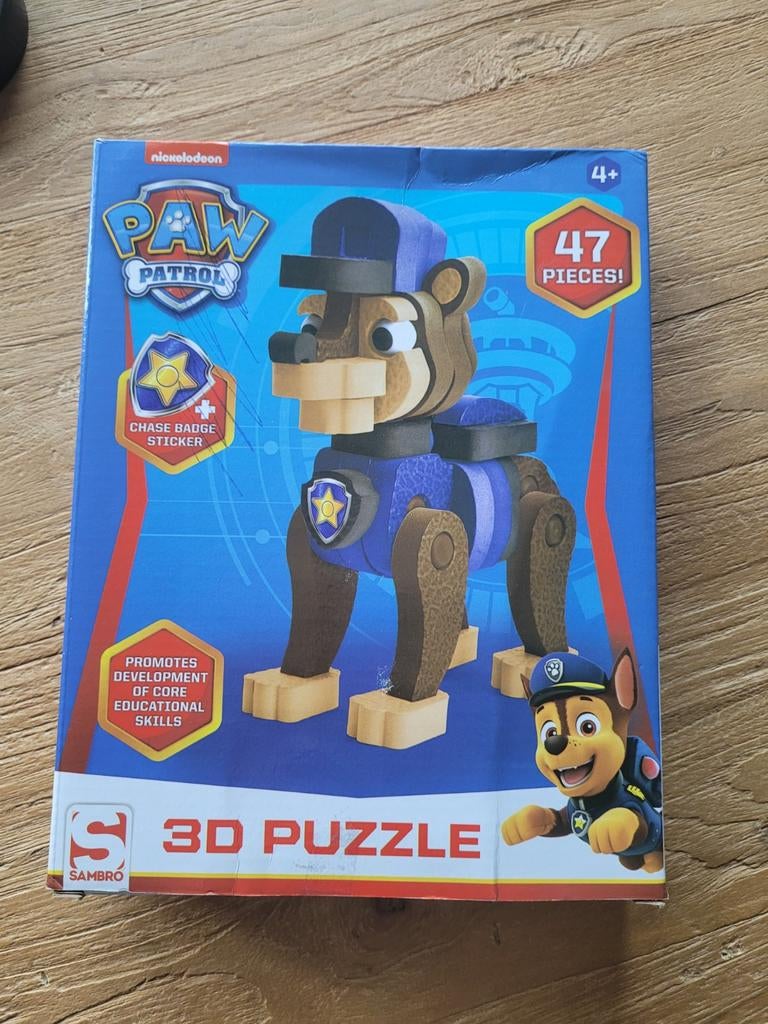 3d puzzel paw patrol, Ophalen of Verzenden, Zo goed als nieuw