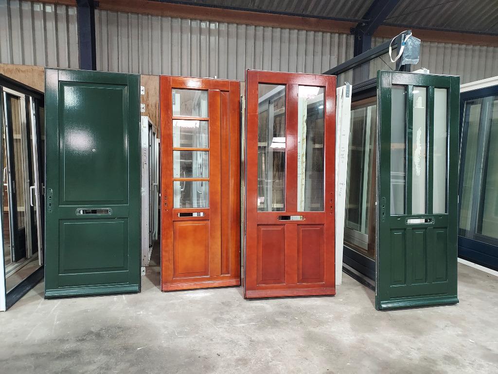 (nieuw) 8X Voordeuren Hr++ 3pslot factuur mogelijk, 80 tot 100 cm, 215 cm of meer, Ophalen of Verzenden, Hout