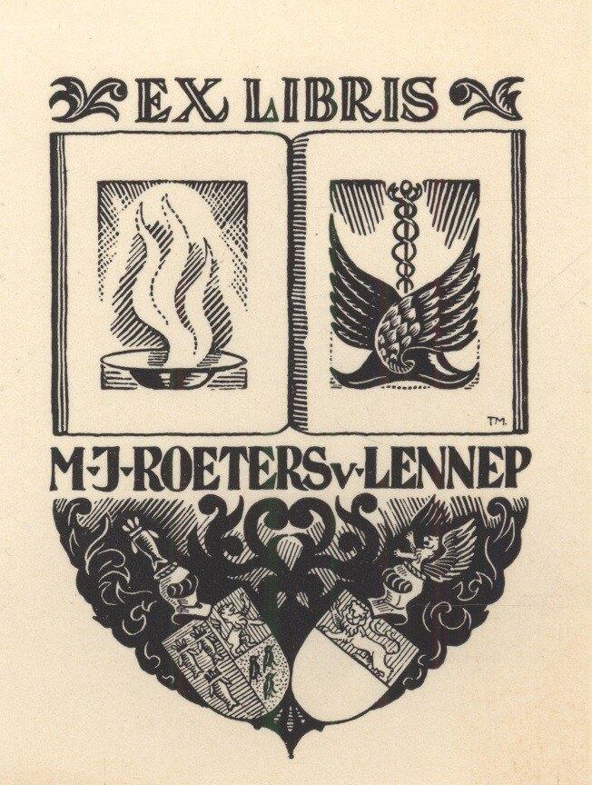 1249 Ex Libris Nederland : Thijs Mauve, 1942, Verzenden