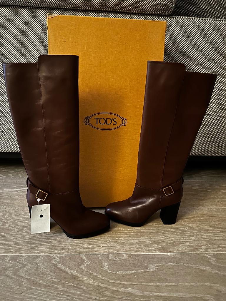 Tod’s laarzen bruin !!NIEUW!! maat 36, Ophalen, Hoge laarzen, Bruin, Nieuw