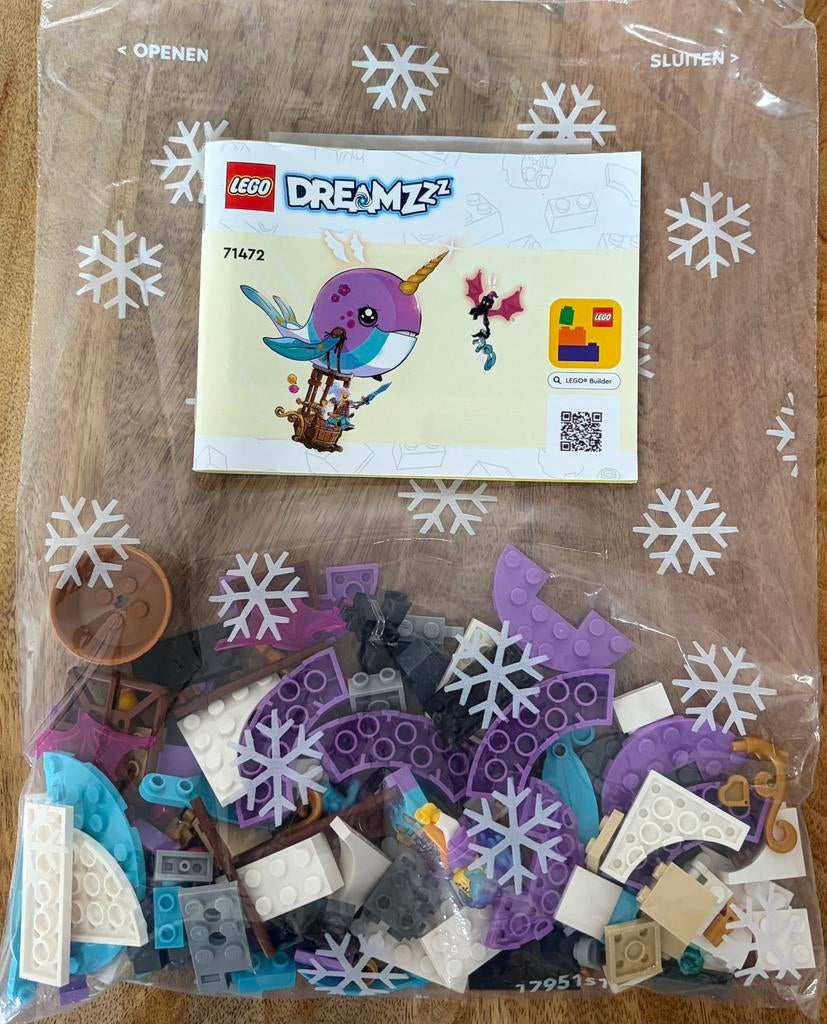Lego Dreamzzz 71472 Izzie’s Narwal-Luchtballon, Ophalen of Verzenden, Gebruikt, Complete set, Lego