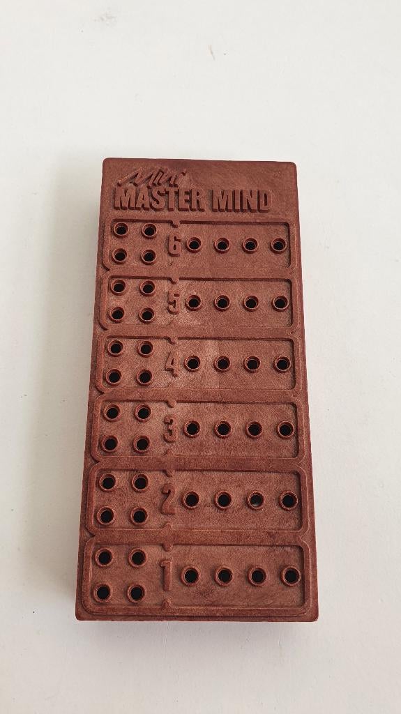 Mini MasterMind, vintage reisspel Master Mind. 7B14