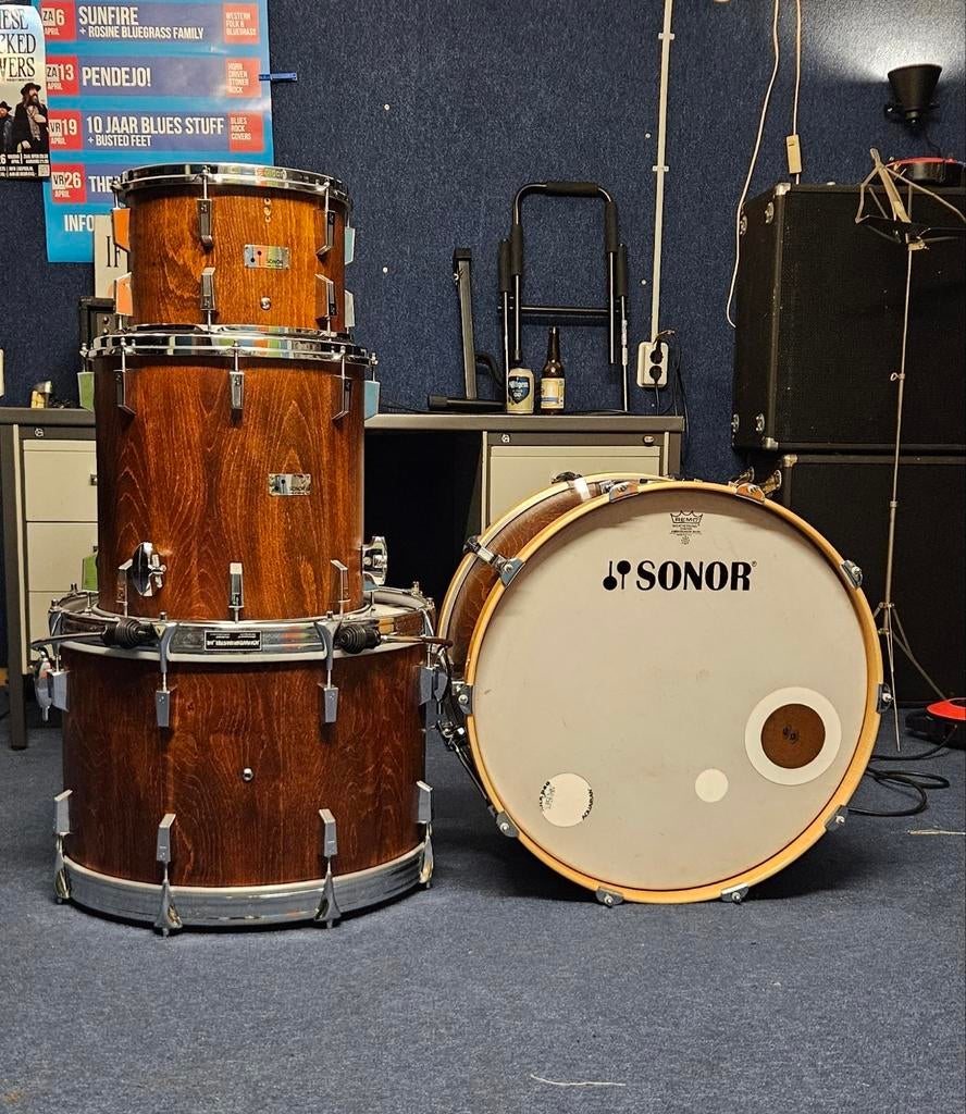 Sonor Champion (gereviseerd jaren 70), Muziek en Instrumenten, Drumstellen en Slagwerk, Ophalen, Gebruikt, Sonor