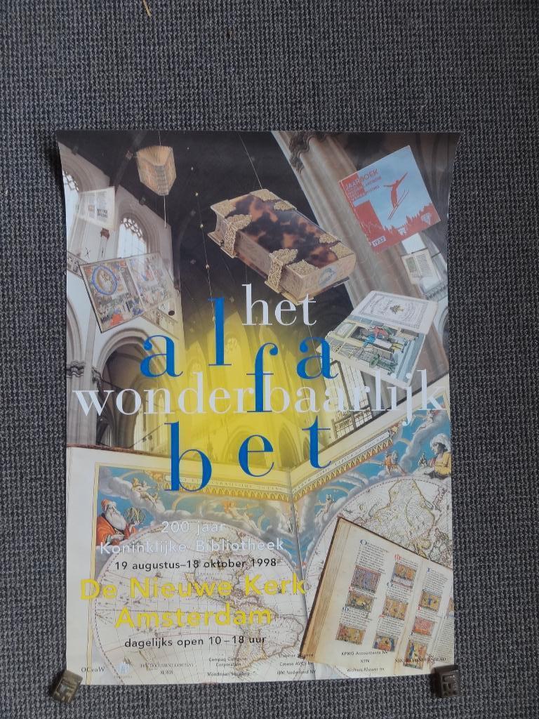 affiche het wonderbaarlijk alfabet, De Nieuwe Kerk Amsterdam, Verzenden