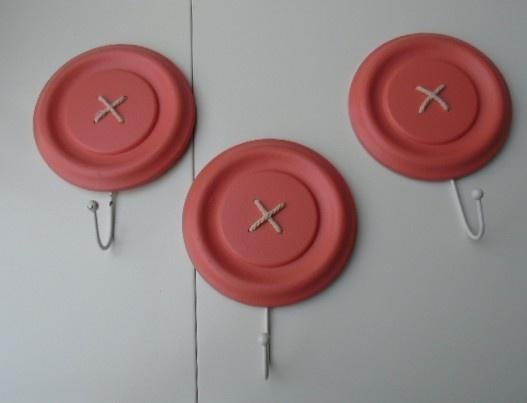 KAPSTOK KNOOP ROZE NIEUW, Wandkapstok, -, -, Nieuw