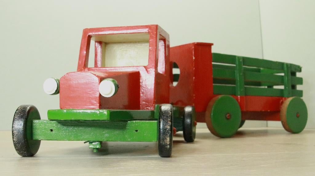 Uniek, Homemade Houten Speelgoed Truck., Ophalen of Verzenden