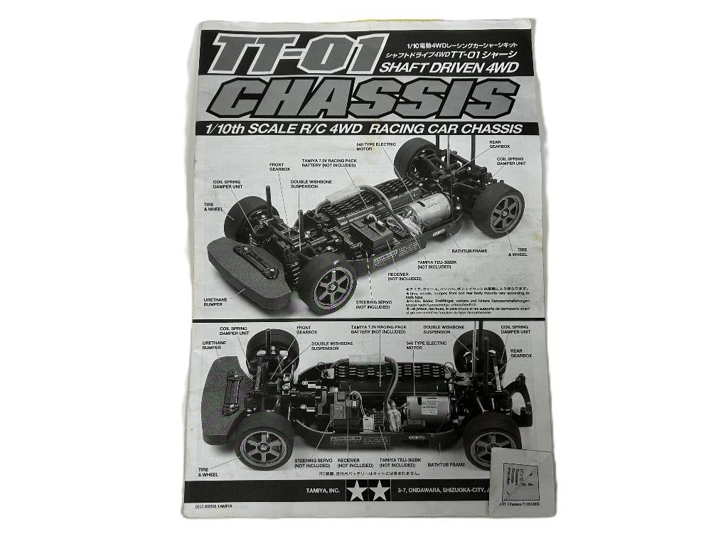 Tamiya TT-01 chassis handleiding rc
