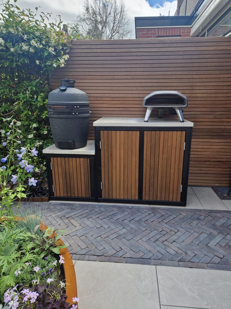Maatwerk buitenkeukens bbq kamado big green egg, Ophalen of Verzenden, Nieuw, Houtskool, Vrijstaand