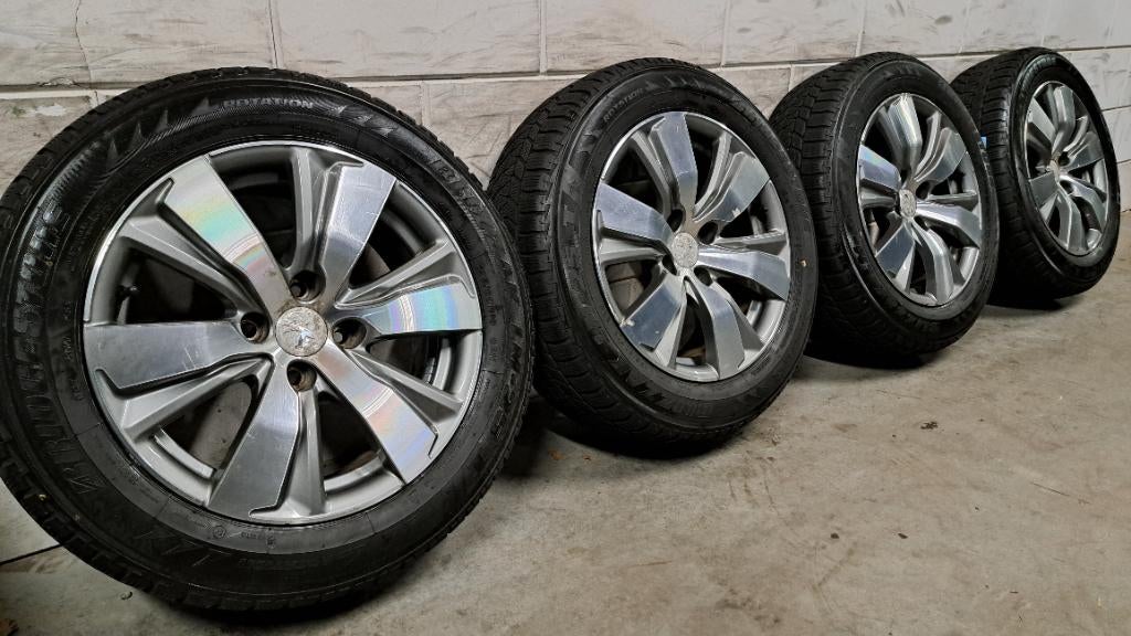 Bi-color velgen 2008 308 C3 Aircross C4 Crossland 195/60/16, Gebruikt, 16 inch, Banden en Velgen, Personenwagen