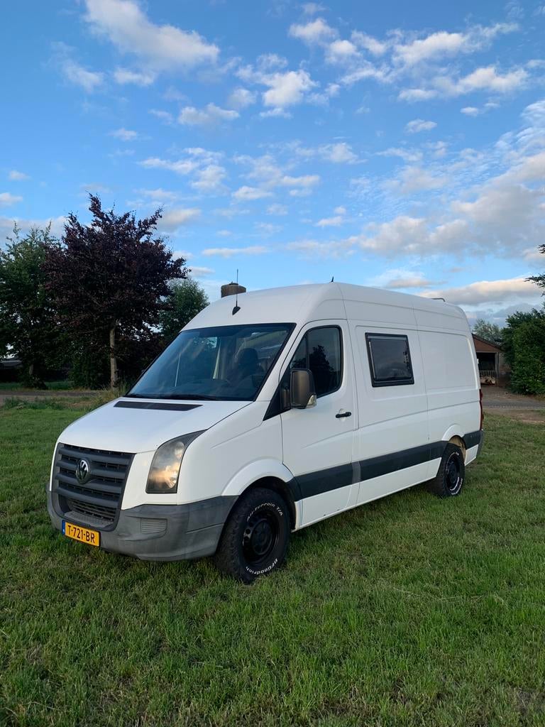Volkswagen crafter camper 2.5 l 5cil, Caravans en Kamperen, Buscamper of Camperbus, Volkswagen, Tot en met 2, Treinzit