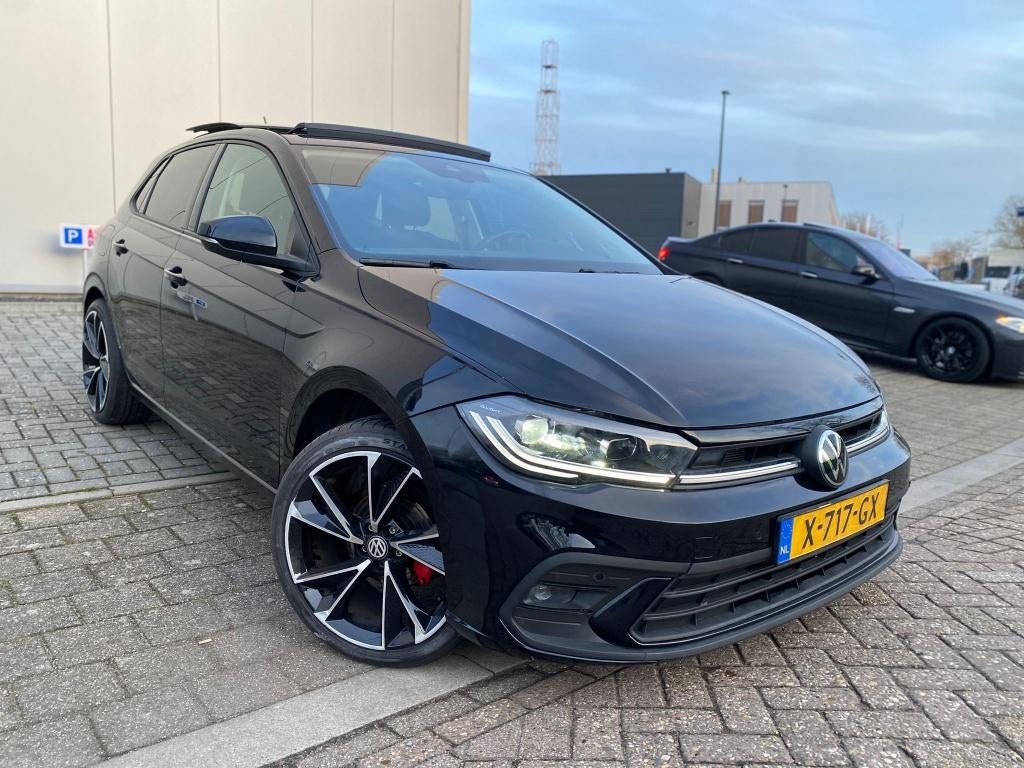 Volkswagen Polo 1.0 TSI 95pk 2023 Panorama Led, Auto's, Voorwielaandrijving, Euro 5, Stof, Zwart