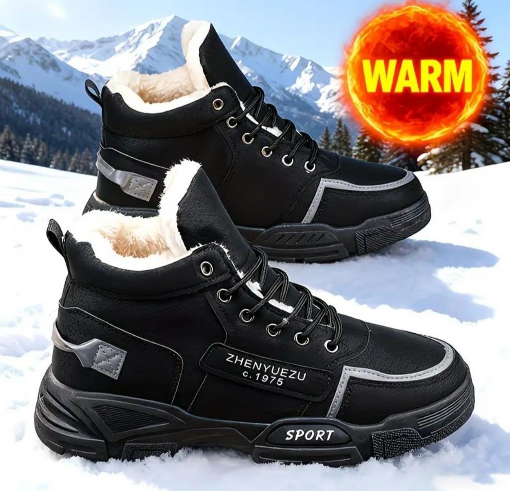 Nieuwe zwarte warme winter boots - Maat 43.5, Kleding | Heren, Schoenen, Nieuw, Boots, Zwart, Ophalen of Verzenden