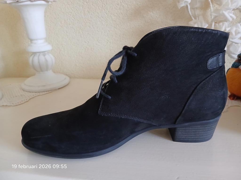 Durea maat 7.5 /41 wijdte H, Schoenen met lage hakken, Zwart, Zo goed als nieuw, DUREA