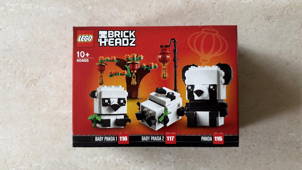 Lego 40466 Panda's Brickheadz NIEUW, Kinderen en Baby's, Speelgoed | Duplo en Lego, Ophalen of Verzenden, Nieuw, Complete set