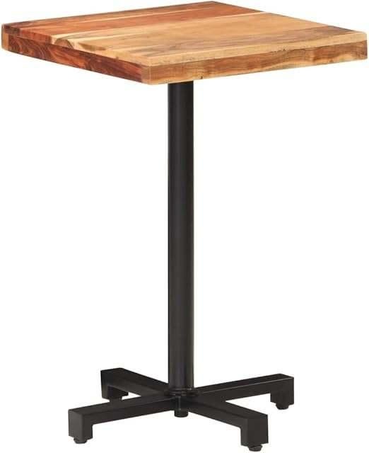 Bistrotafel, vierkant, 50 x 50 x 75 cm, massief acaciahout, 50 tot 100 cm, Rechthoekig, Www.loods56.nl, Nieuw