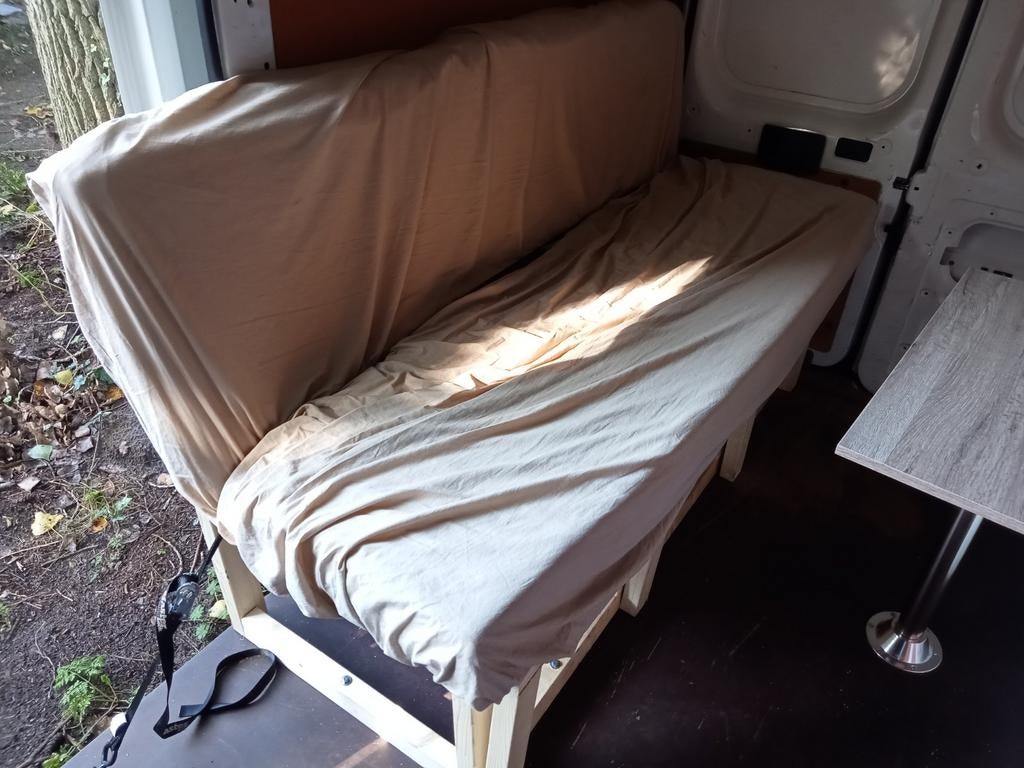 Te huur: complete RDW camper keurset: keuken, bed en tafel, Ophalen, Gebruikt