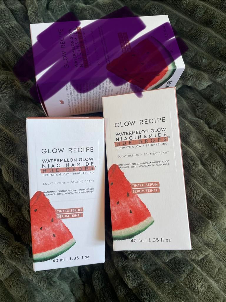 Glow Recipe Watermelon Glow Niacinamide Hue Drops, Ophalen of Verzenden, Nieuw, Gehele gezicht, Verzorging