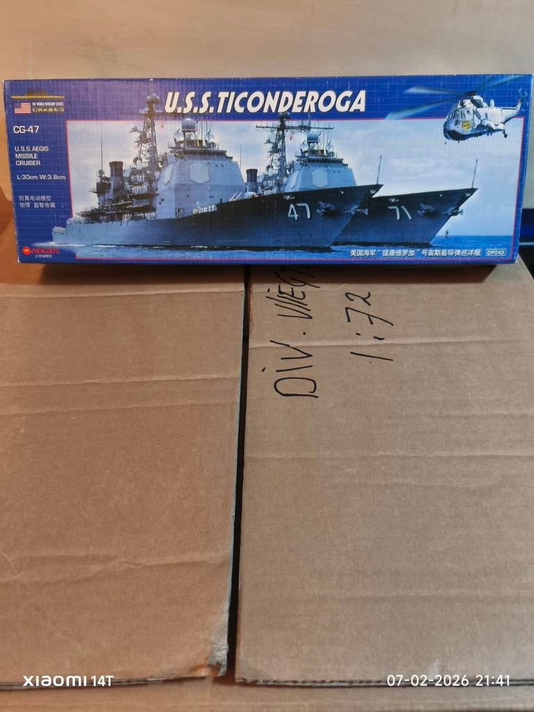 Marine schepen schaal1:700. & 1:800 .   15,00 euro p/st, Ophalen of Verzenden, Nieuw, 1:200 of kleiner, Overige merken