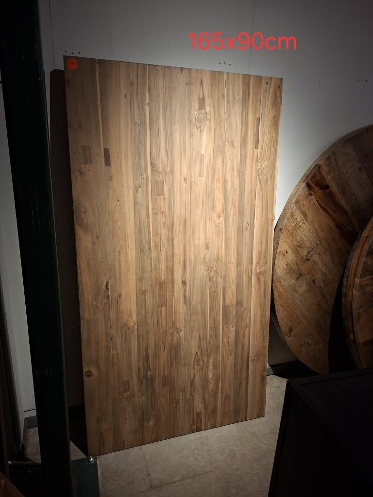 SPOTGOEDKOPE TEAK EETKAMERTAFELBLADEN UIT VOORRAAD !!!, Huis en Inrichting, Tafels | Eettafels, Engelseweg 149, Helmond, Info@megafurn.nl