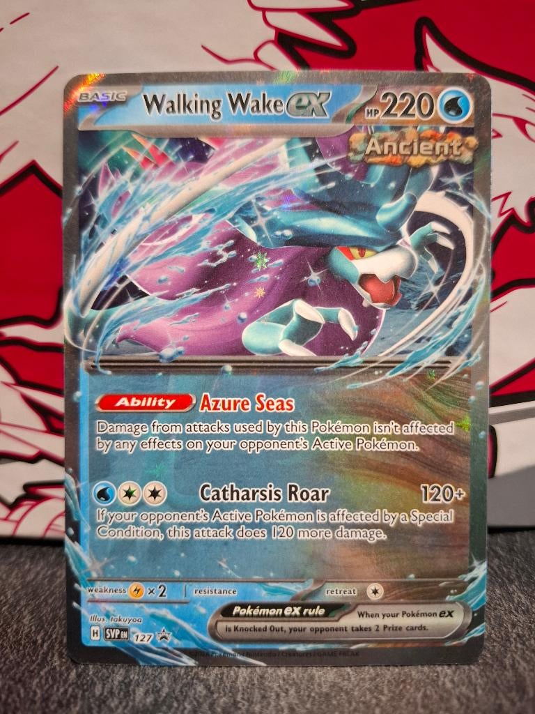 Pokemon Walking Wake promo 127, Ophalen of Verzenden, Nieuw, Losse kaart