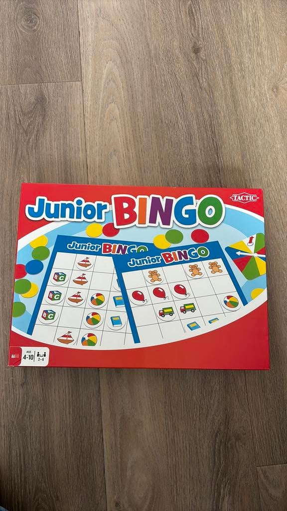 Junior bingo 4-10 jaar / 2-6 spelers, Ophalen, Zo goed als nieuw