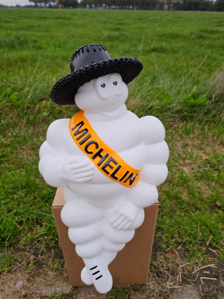 Michelin pop hoedje - zwart, Verzamelen, Merken en Reclamevoorwerpen, Nieuw, Reclamebord, Ophalen of Verzenden