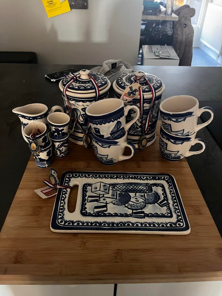 Delfts Blond Amsterdam Servies, Huis en Inrichting, Keuken | Servies, Gebruikt, Compleet servies, Blond Amsterdam, Aardewerk, Ophalen