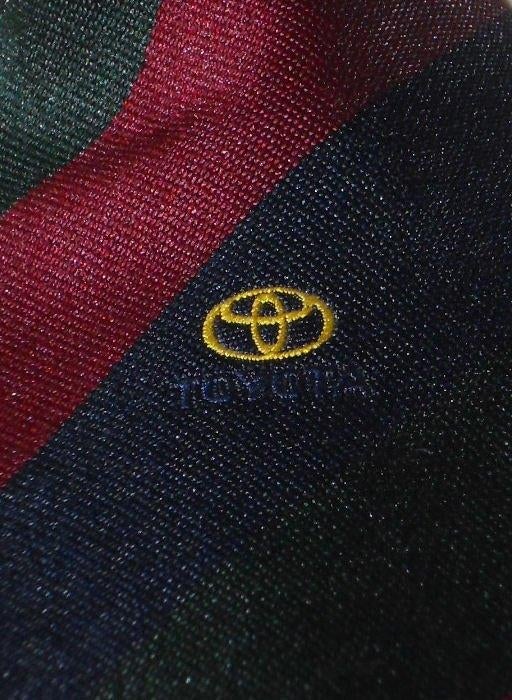 Toyota auto stropdas Louwman groen-rood-blauw, Ophalen of Verzenden, Nieuw, Gebruiksvoorwerp