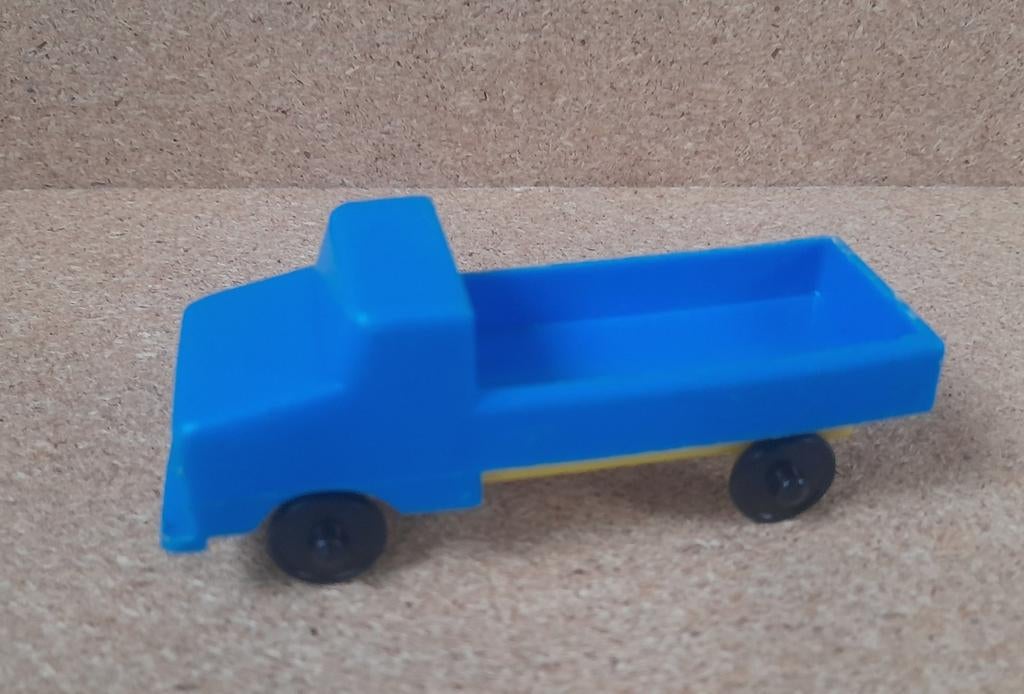 Vintage blauwe speelgoed truck merk Herbart jaren '70, Ophalen of Verzenden, Gebruikt