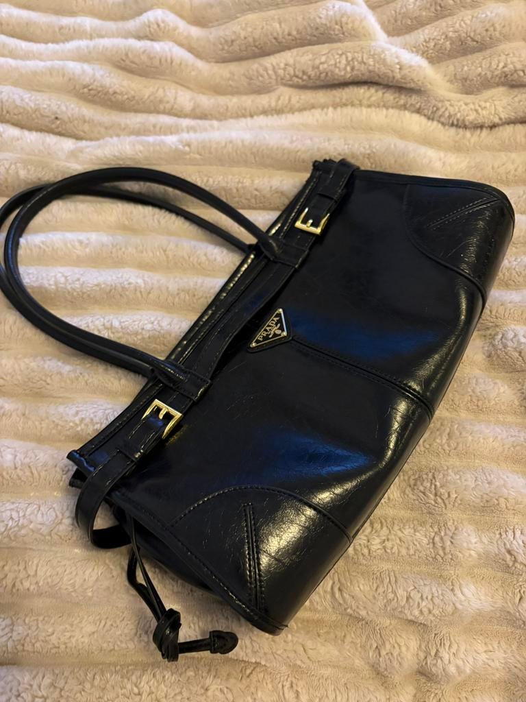 Prada tas, Ophalen of Verzenden, Gebruikt, Zwart, Handtas